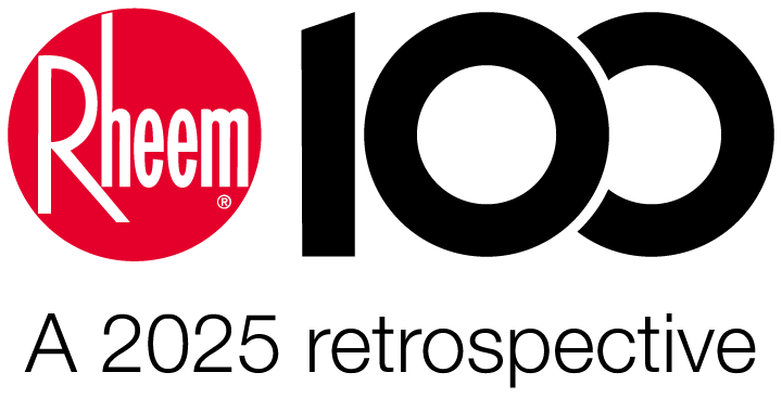 Rheem 100 Years Strong Rheem100 A 2025 Retrospective Logo